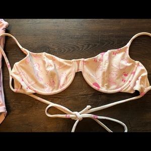 Lolli Swim Bikini Top - Cat Print - Size Large